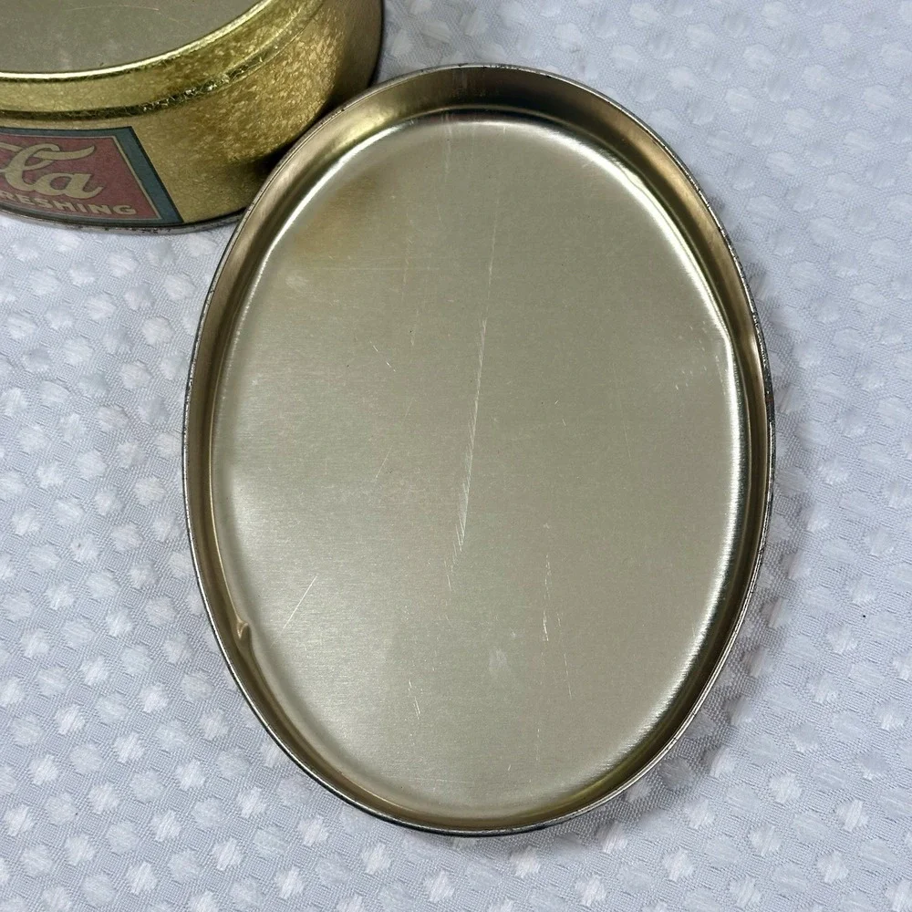 Vintage Coca-Cola Round & Oval Tin Set 4